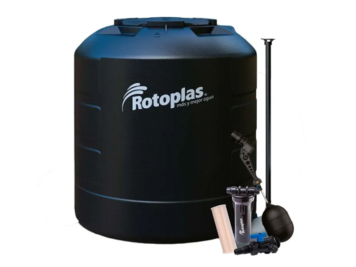 Tanque de agua Rotoplas negro de 1,100 litros Tanque de agua Rotoplas negro de 1,100 litros