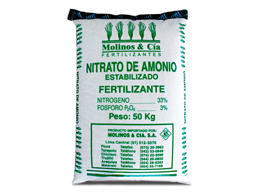 Nitrato de Amonio Molinos & Cia 50Kg Nitrato de Amonio Molinos & Cia 50Kg